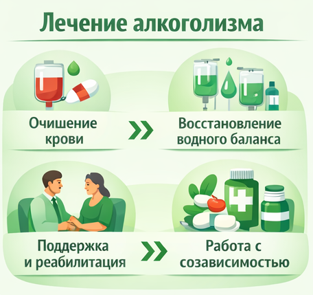 лечение алкоголизма в Сорочинске этапы
